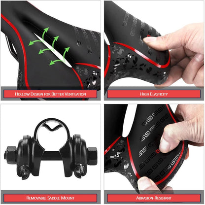 Sport Comfort Bike Saddle – VeloxSeat™-ridecyclonix.com